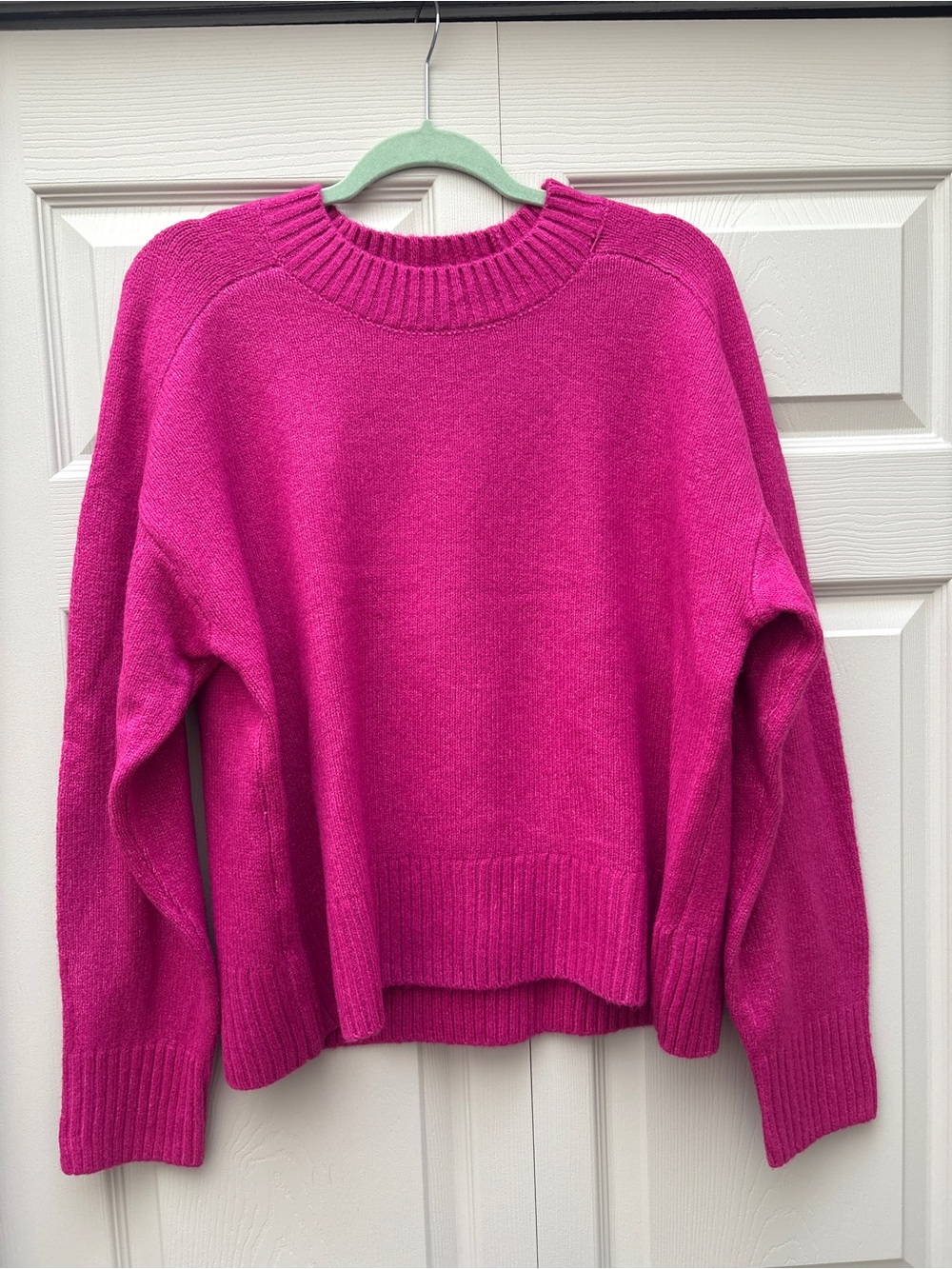 Pink mock neck sweater